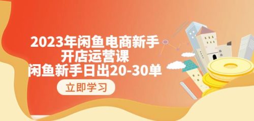 （第2049期）2023年闲鱼电商新手开店运营课：闲鱼新手日出20-30单（18节-实战干货）