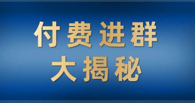 付费进群大揭秘，零基础也轻松日入500+，学会后玩转市面上50%以上的项目