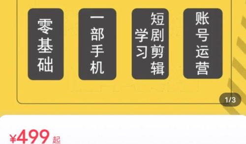 （第2924期）短剧另类新赛道剪辑解说课萱萱实操班（29节）