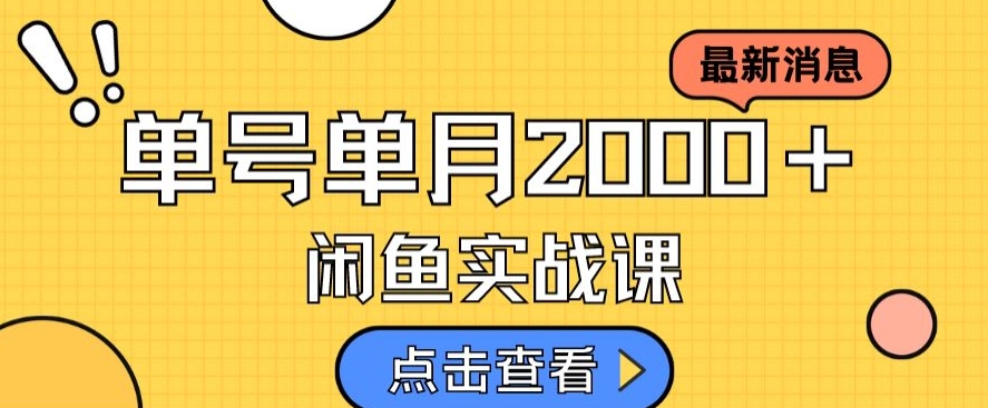 （第3489期）最新闲鱼日入500＋，虚拟资料变现喂饭级讲解