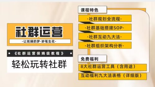 （第3661期）【社群运营】保姆式教程：九大互动法，八款社群运营工具助你轻松玩转社群