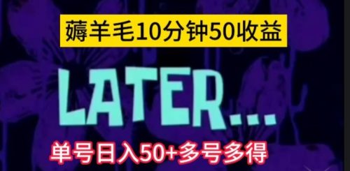 （第3760期）美团薅羊毛玩法，单号日入50+多号多得【仅揭秘】