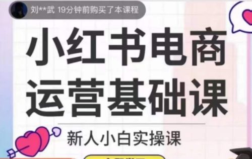 （第3841期）小红书电商运营基础课，新人小白实操课