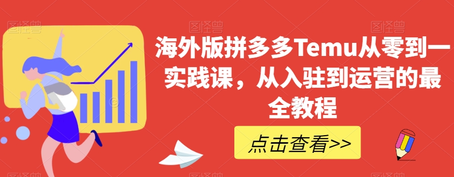 （第4506期）海外版拼多多Temu从零到一实践课，从入驻到运营的最全教程