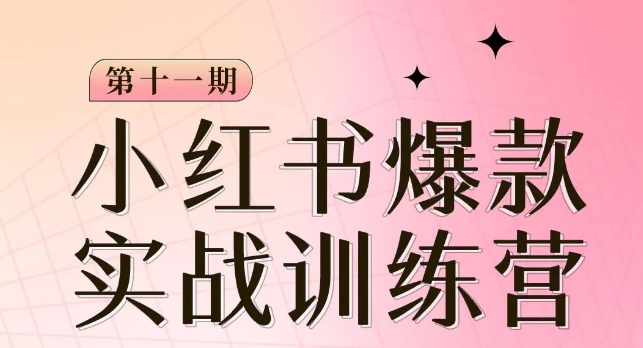 （第4089期）小红书博主爆款训练营第11期，手把手教你从0-1做小红书，从定位到起号到变现