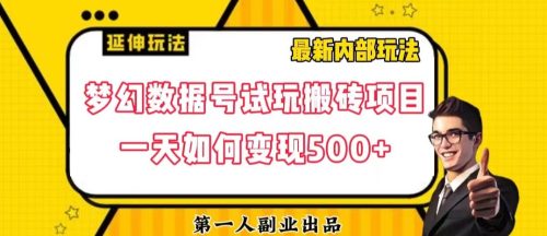 （第4632期）数据号回归玩法游戏试玩搬砖项目再创日入500+