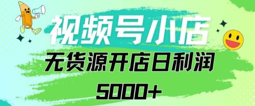 （第6385期）视频号无货源小店从0到1日订单量千单以上纯利润稳稳5000+