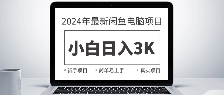 （第9000期）2024最新闲鱼卖电脑项目，新手小白日入3K+，最真实的项目教学