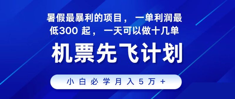 （第9573期）2024最新项目，冷门暴利，整个暑假都是高爆发期，一单利润300+，二十…