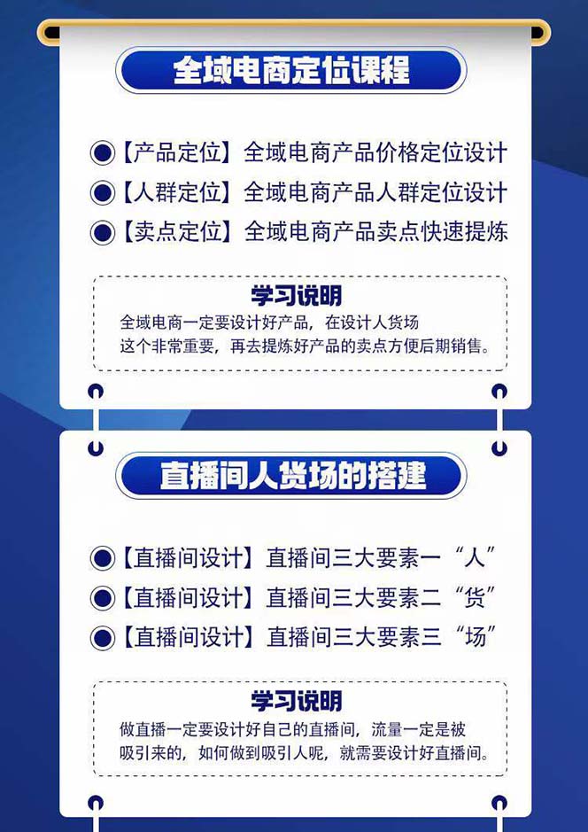 （第9352期）全域电商-粗暴玩法课：10亿销售经验干货分享！定位/免费起号/千川投流