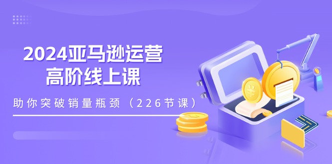 （第9876期）2024亚马逊运营-高阶线上课，助你突破销量瓶颈（228节课）