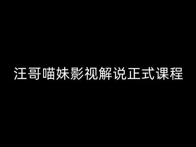 （第10914期）汪哥影视解说正式课程：剪映/PR教学/视解说剪辑5大黄金法则/全流程剪辑7把利器等等