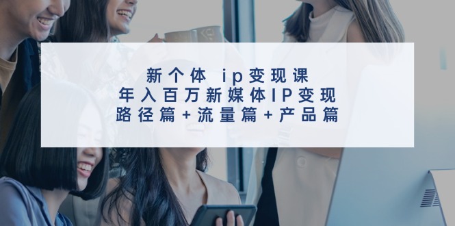 （第10836期）新个体 ip变现课，年入百万新媒体IP变现，路径篇+流量篇+产品篇