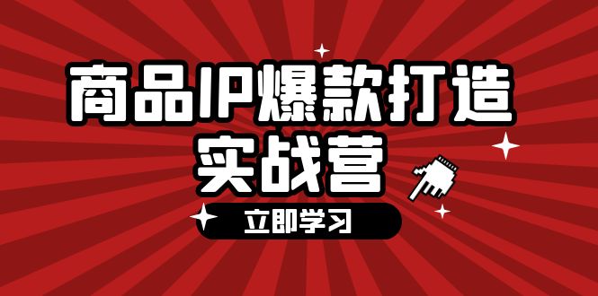 （第11087期）商品-IP爆款打造实战营【第四期】，手把手教你打造商品IP，爆款 不断