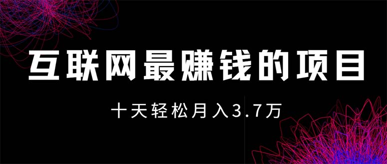 （第11528期）互联网最赚钱的项目没有之一，轻松月入7万+，团队最新项目