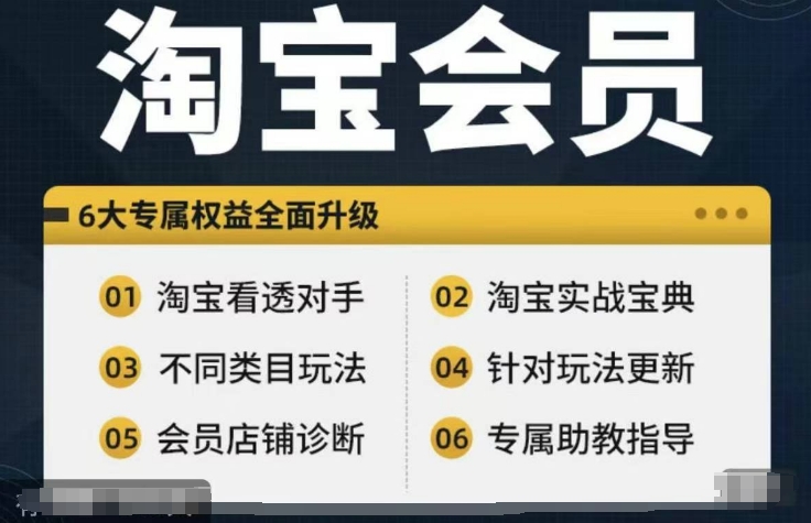 （第10945期）淘宝会员【淘宝所有课程，全面分析对手】，初级到高手全系实战宝典