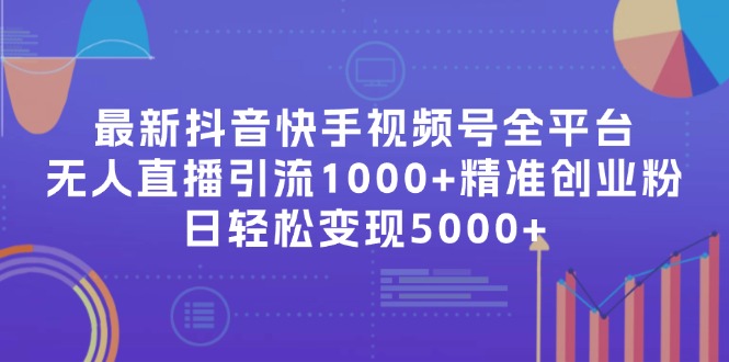 （第10828期）最新抖音快手视频号全平台无人直播引流1000+精准创业粉，日轻松变现5000+