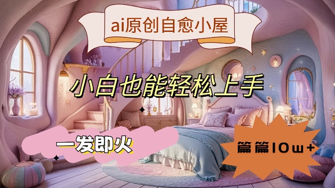 （第11537期）ai原创治愈小屋，小白也能轻松上手，一发即火，篇篇10w+