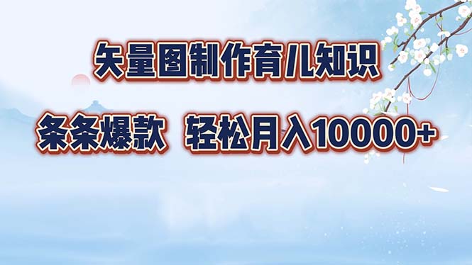 （第12393期）矢量图制作育儿知识，条条爆款，月入10000+