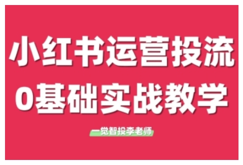 （第13990期）小红书运营投流，小红书广告投放从0到1的实战课，学完即可开始投放