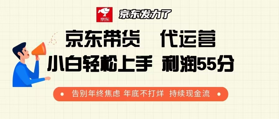 （第14329期）京东带货 代运营 利润55分 告别年终焦虑 年底不打烊 持续现金流