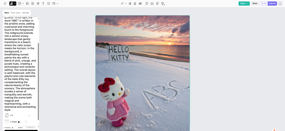 在小红书做Hello kitty雪地祝福，1条笔记爆粉2000+！